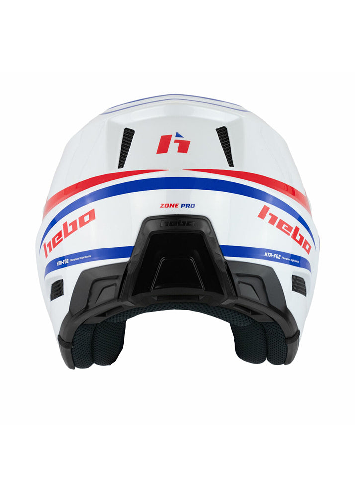 Hebo Zone Pro Fiberglas Helm Rot/Weiß/Blau