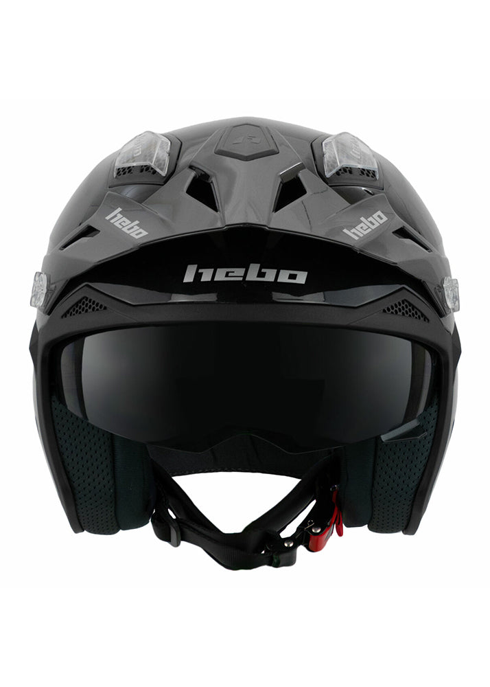 Hebo Zone 5 Helm Schwarz glänzend
