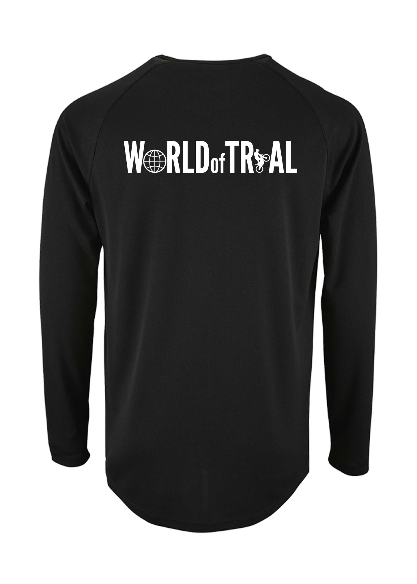 Men Trainingsshirt "BIG WoT" Longsleeve - SCHWARZ Rückansicht