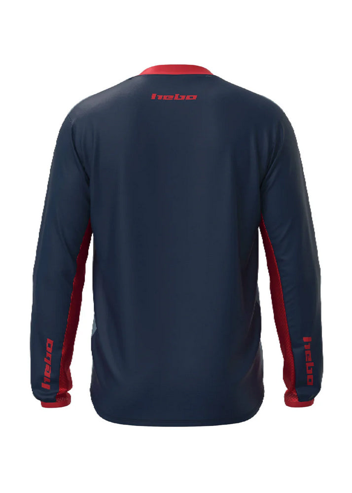 Hebo Tech Jersey - Blau Frontansicht