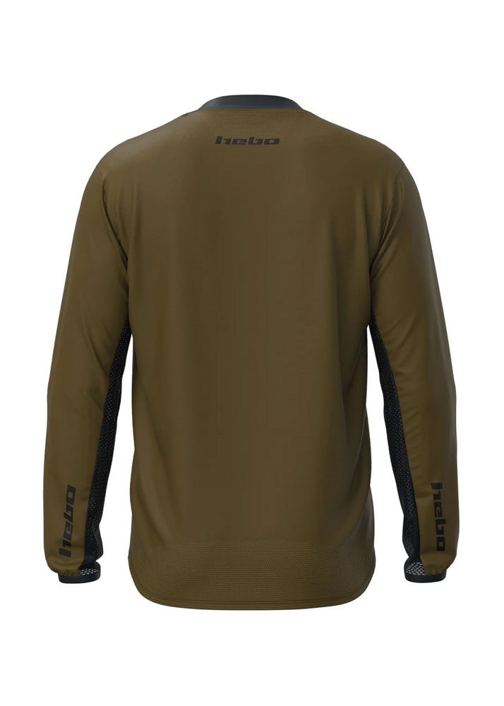 Hebo Tech Jersey - Khaki Rückansicht