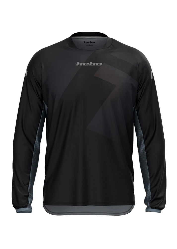 Hebo Tech Jersey - Schwarz Frontnsicht