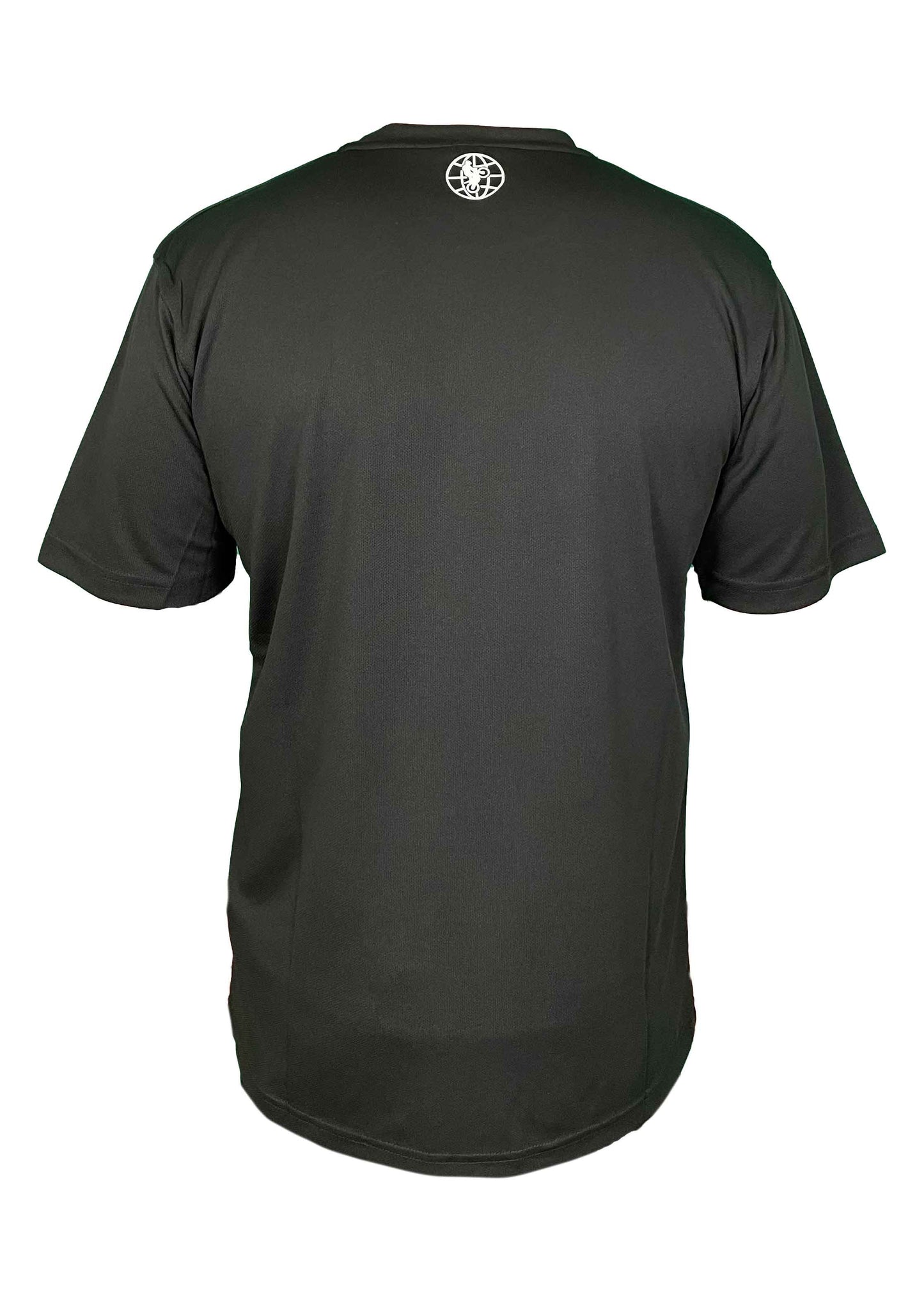 Rückansicht des World of Trial Men Trainingsshirt "Awesome"mit weißer World of Trial