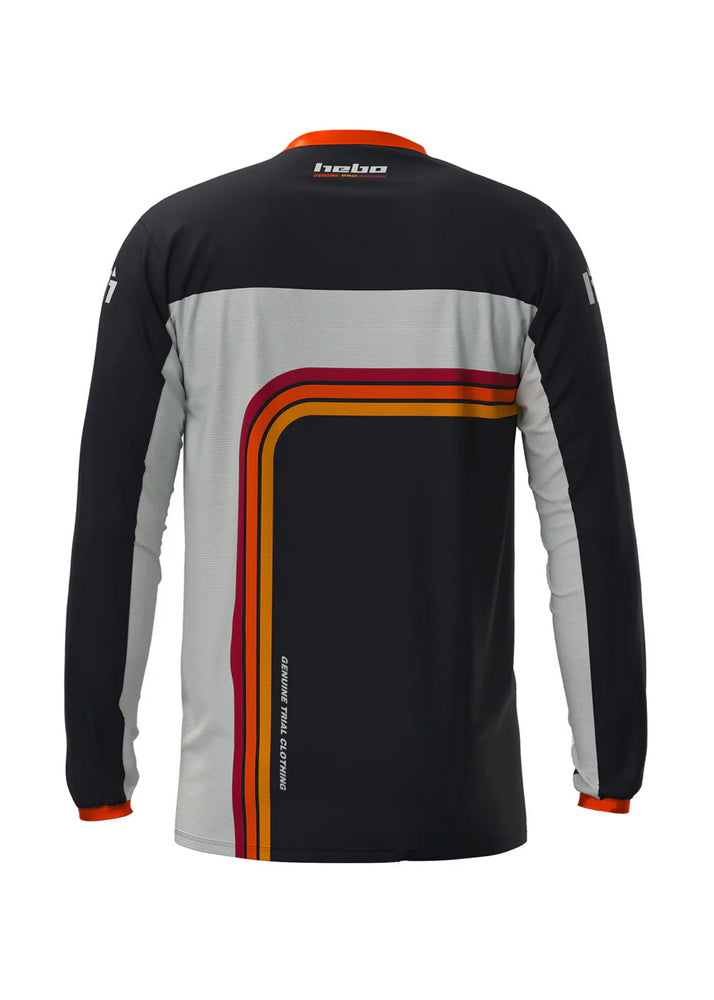 Hebo PRO Retro Jersey - Rot/Orange Rückansicht