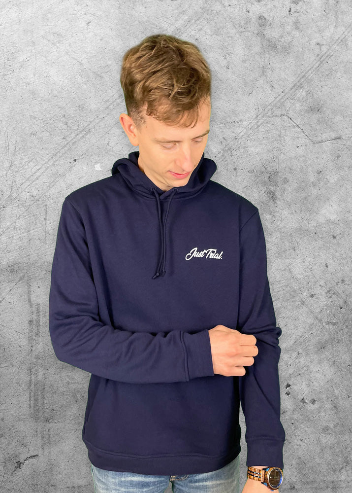 Just Trial Schriftzug in Schreibschrift auf dem World of Trial Unisex Hoodie "Typeface"
