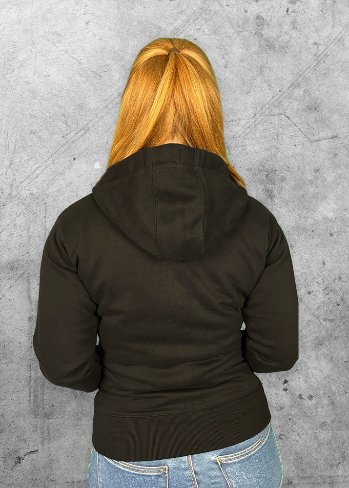 Rückansicht World of Trial Ladies Zip-Hoodie "Emblem"