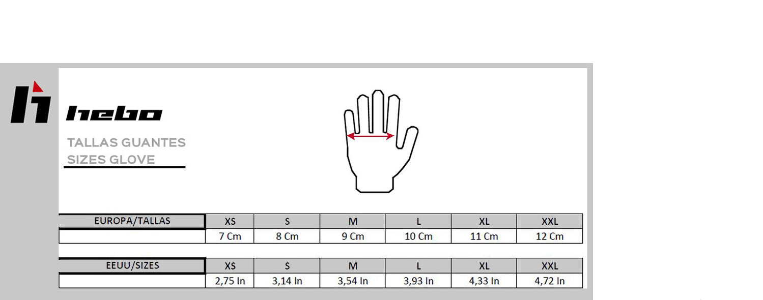 umrechnungstabelle handschuhe World of Trial