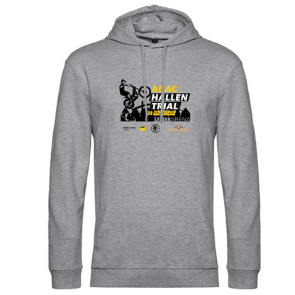 Hallentrial Ingolstadt grauer Hoodie Frontansicht