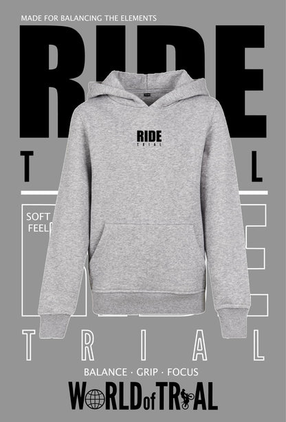 Kids Hoodie Heather Grey Titel