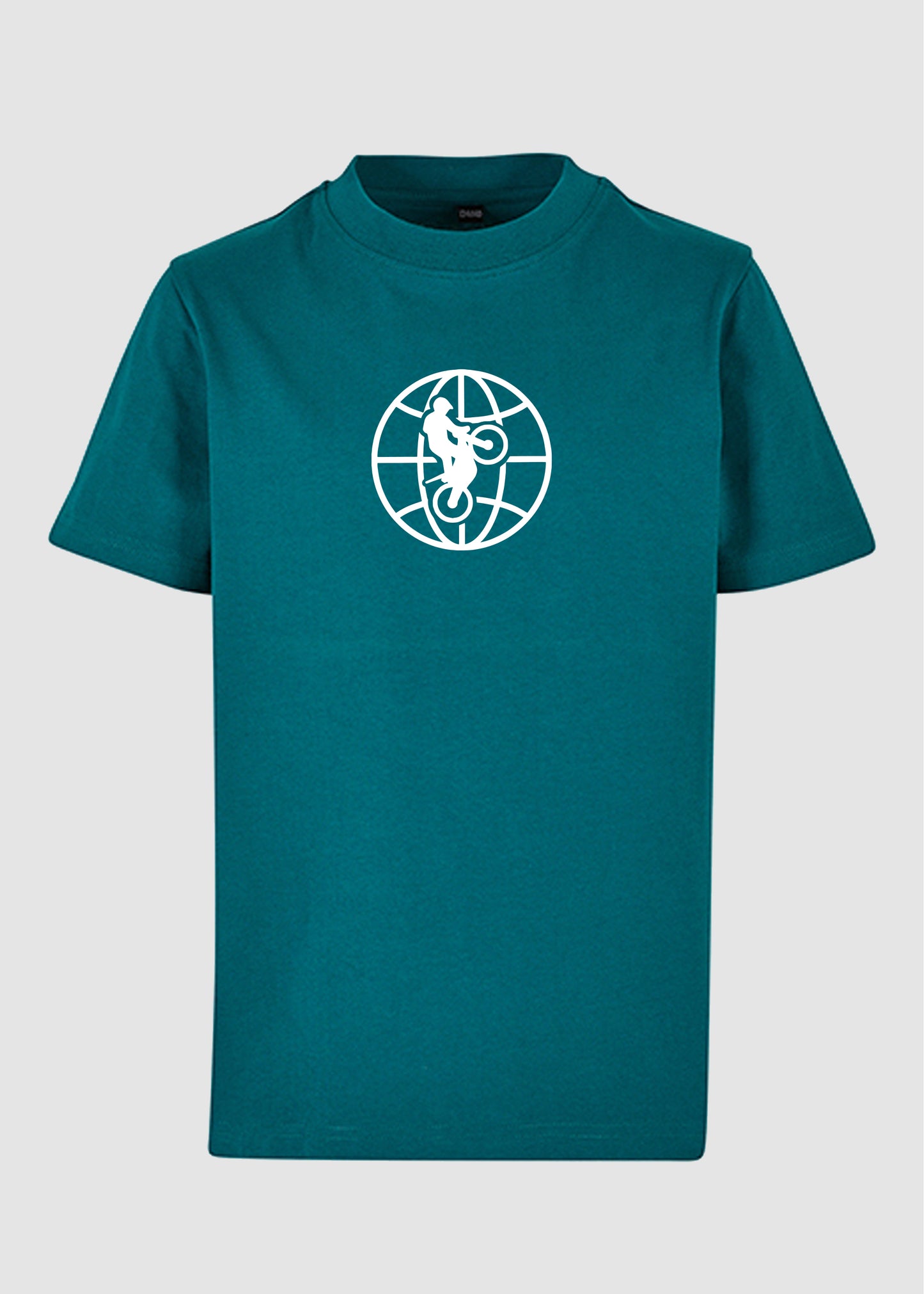 T-Shirt mit großem Print unserer World of Trial Kugel
