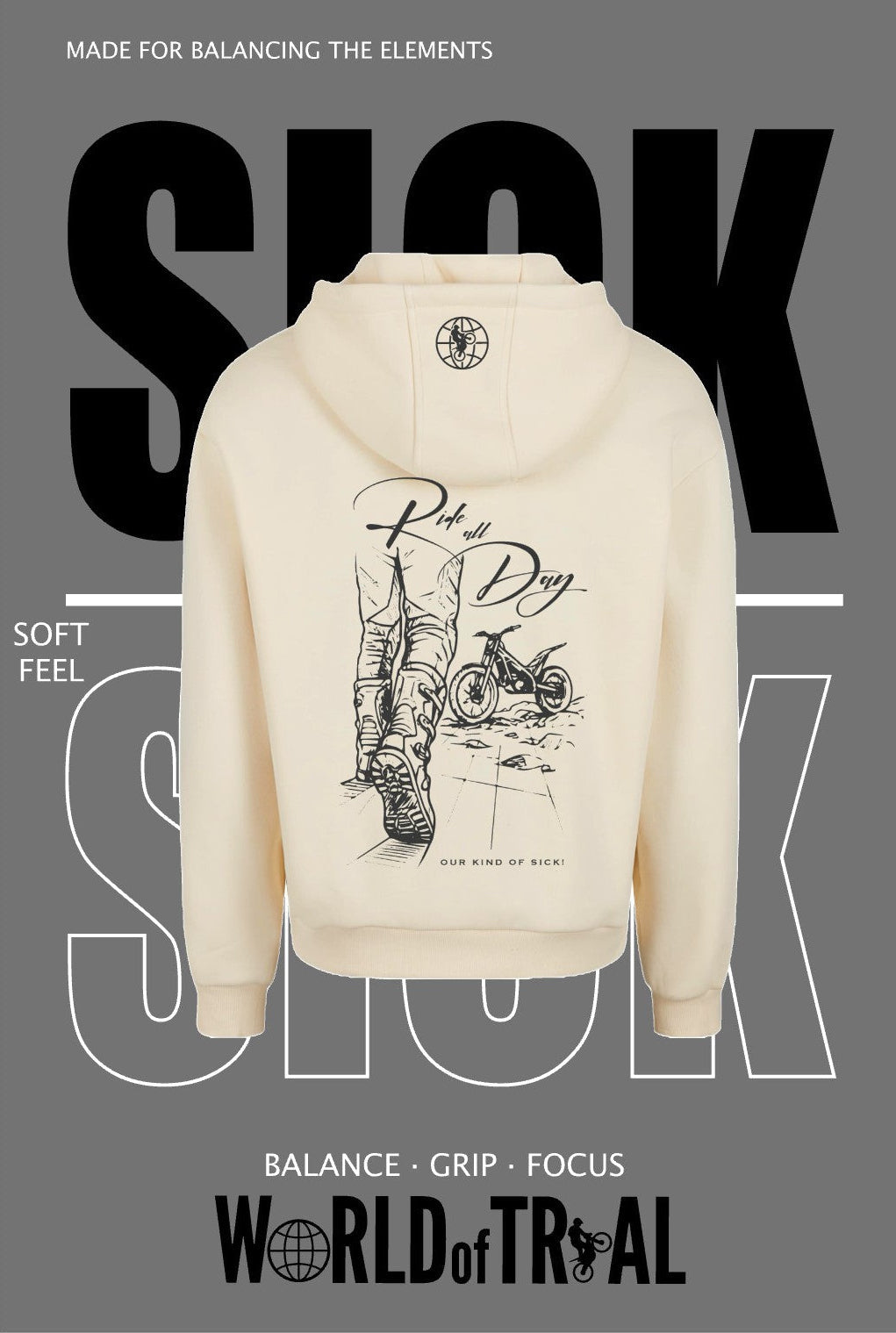 Oversize Hoodie Trial Beige