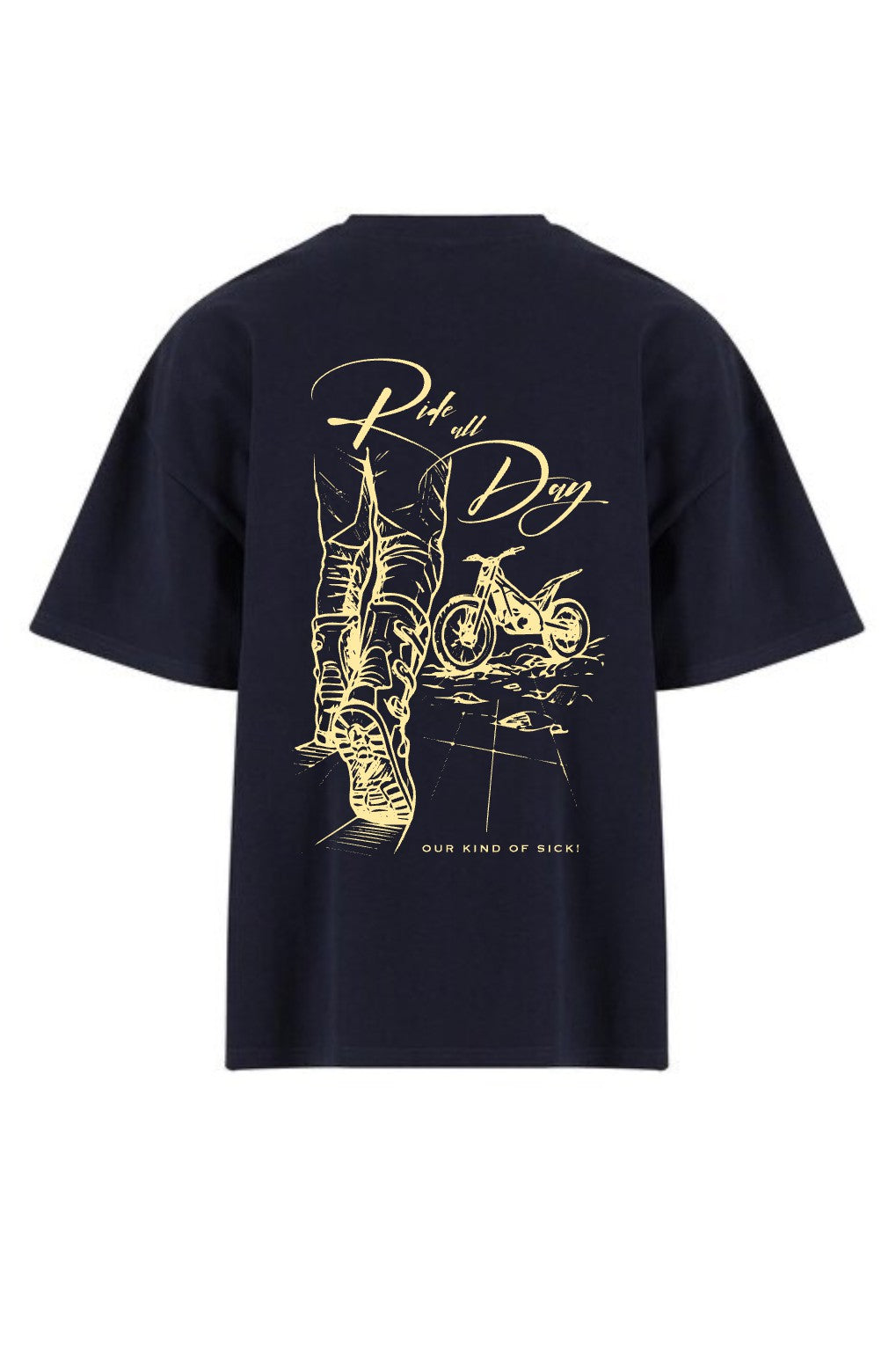 Oversize T-Shirt Trial Navy