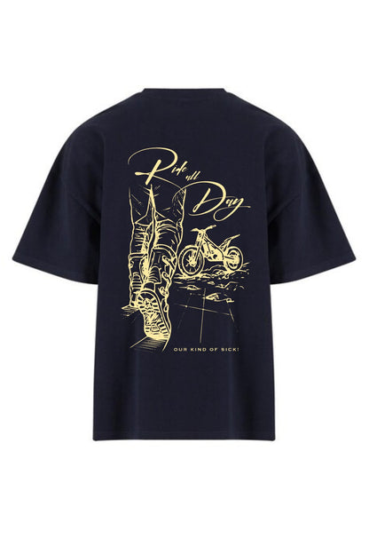 Oversize T-Shirt Trial Navy