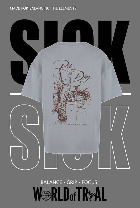 Oversize T-Shirt Trial grau