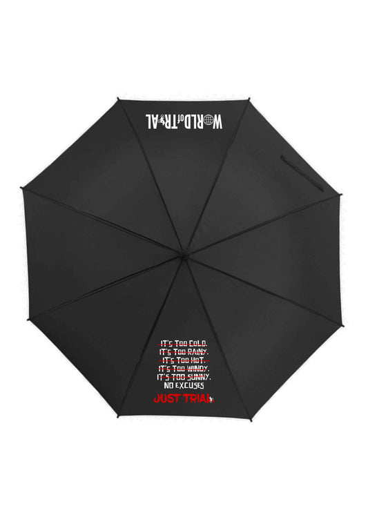 Regenschirm "No Excuses"