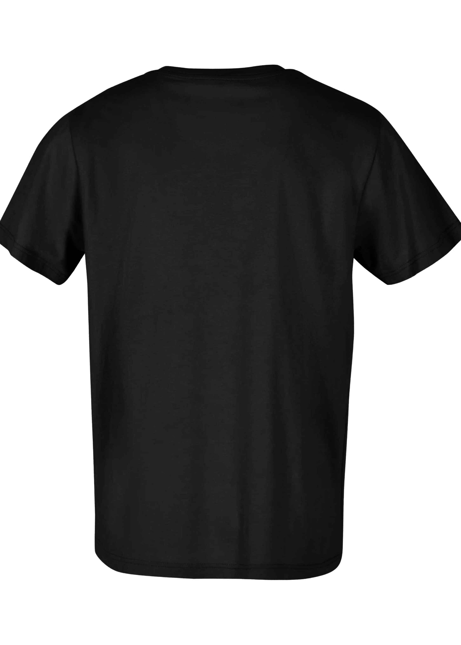 Schwarzes T-Shirt Rückansicht