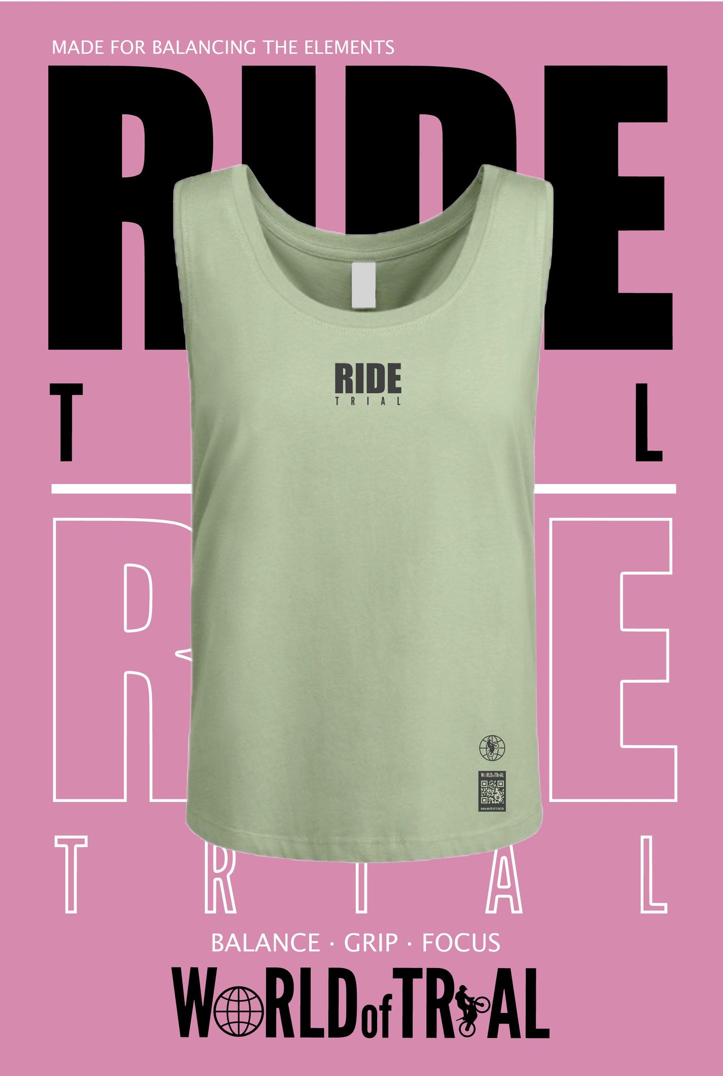 Women Tank Top grün ride trial
