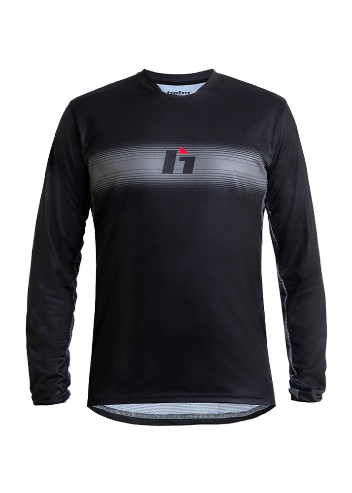 Hebo Trial Jersey schwarz Tech