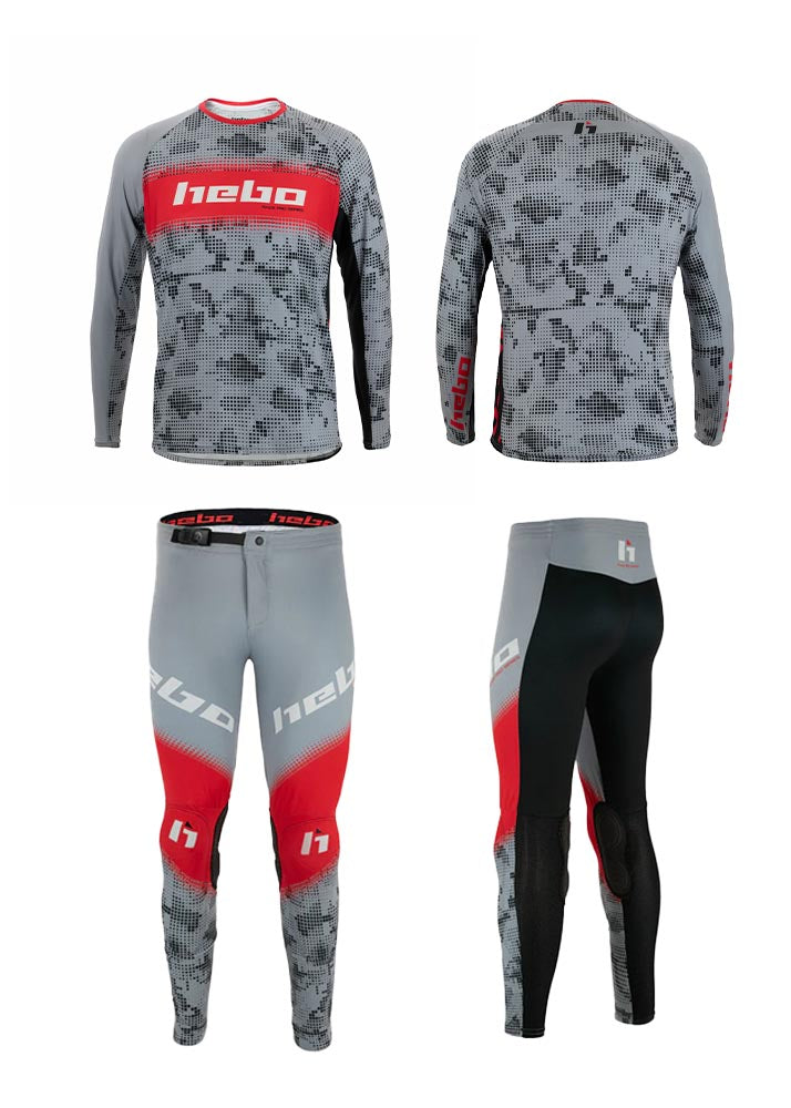 Hebo Race PRO Set grau/rot