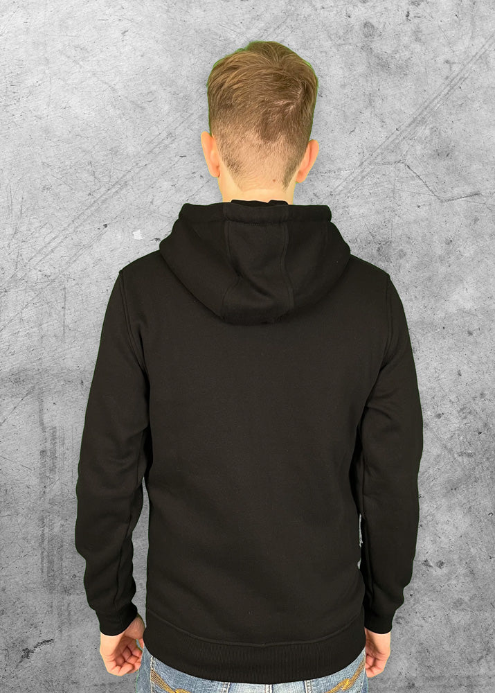 Men Zip Hoodie Emblem SCHWARZ